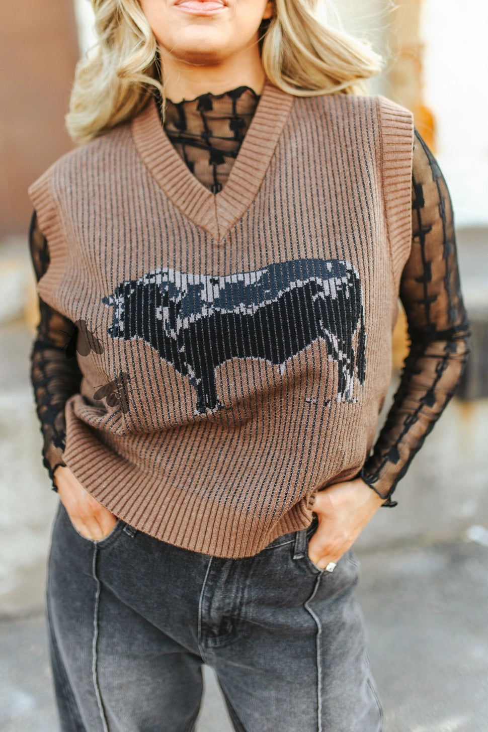 Cattleman Knit Vest