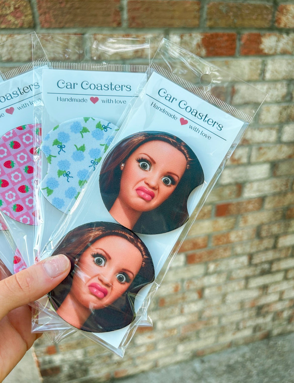 Doll Face Car Coaster