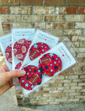 Red Football Car Coaster
