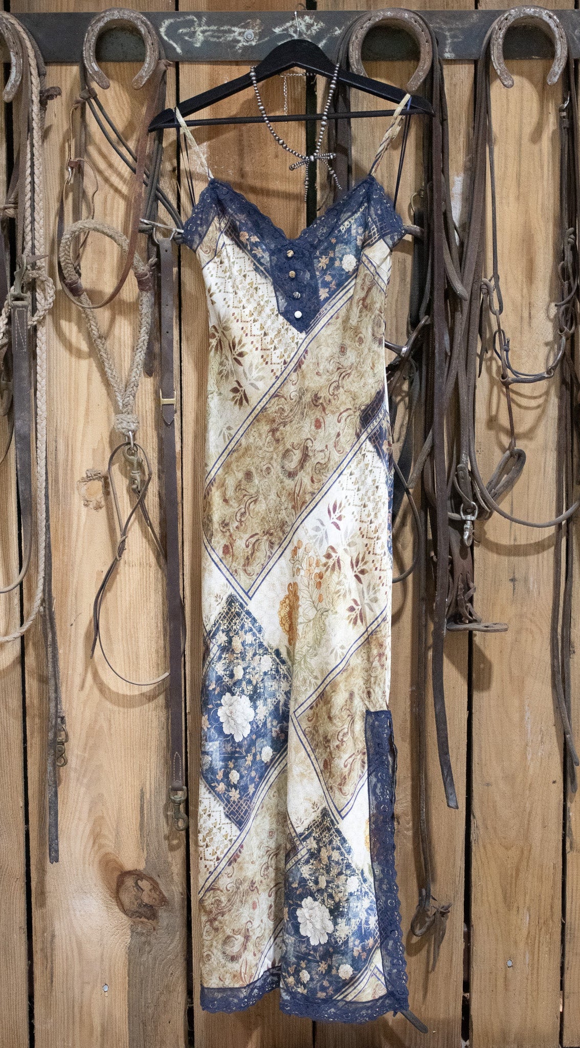 The Desert Bloom Satin Slip