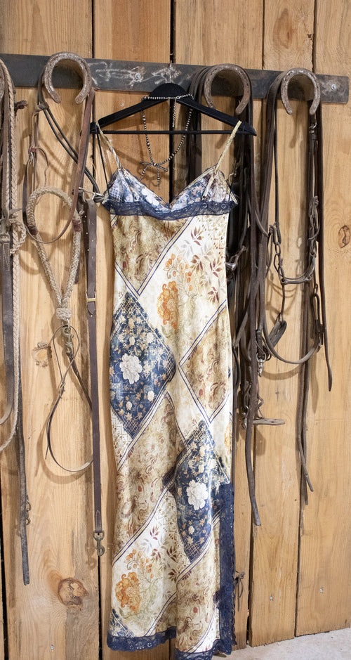 The Desert Bloom Satin Slip