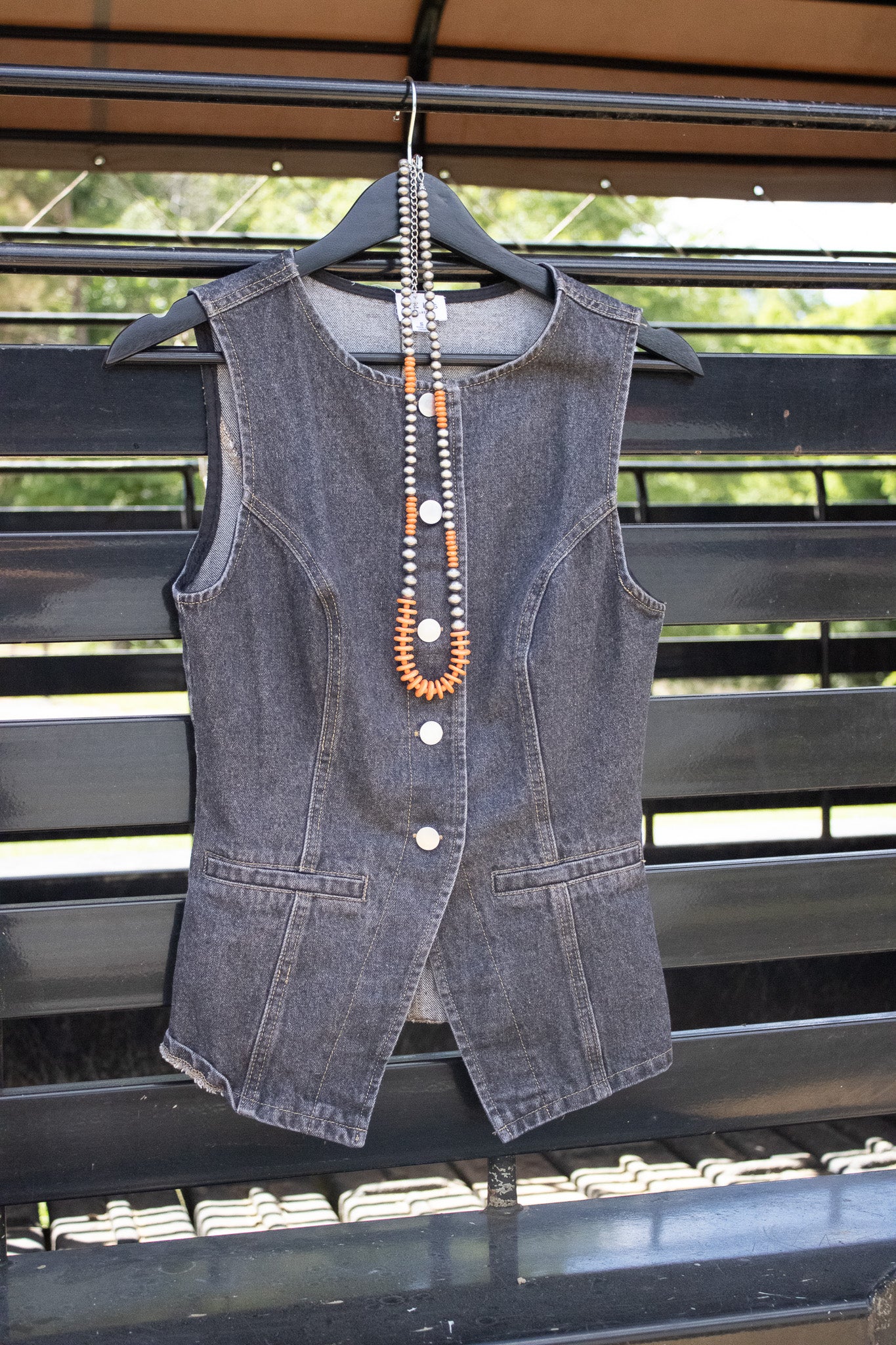 The Off Duty Denim Vest
