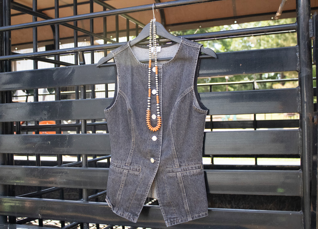 The Off Duty Denim Vest