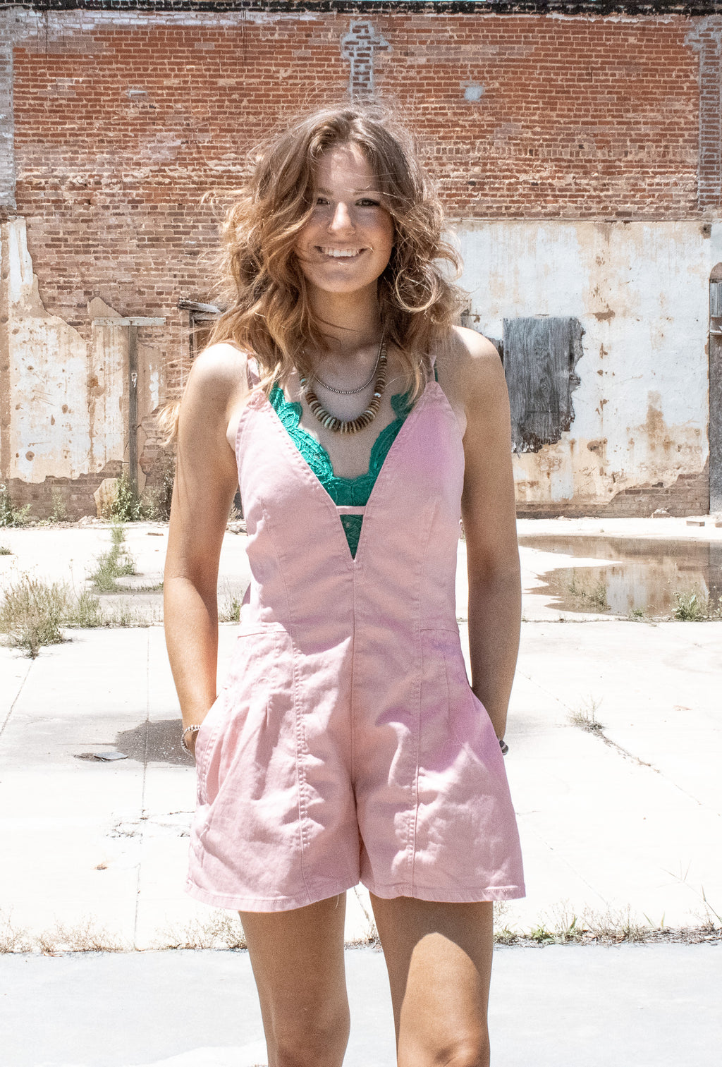 The Pink Palomino Romper