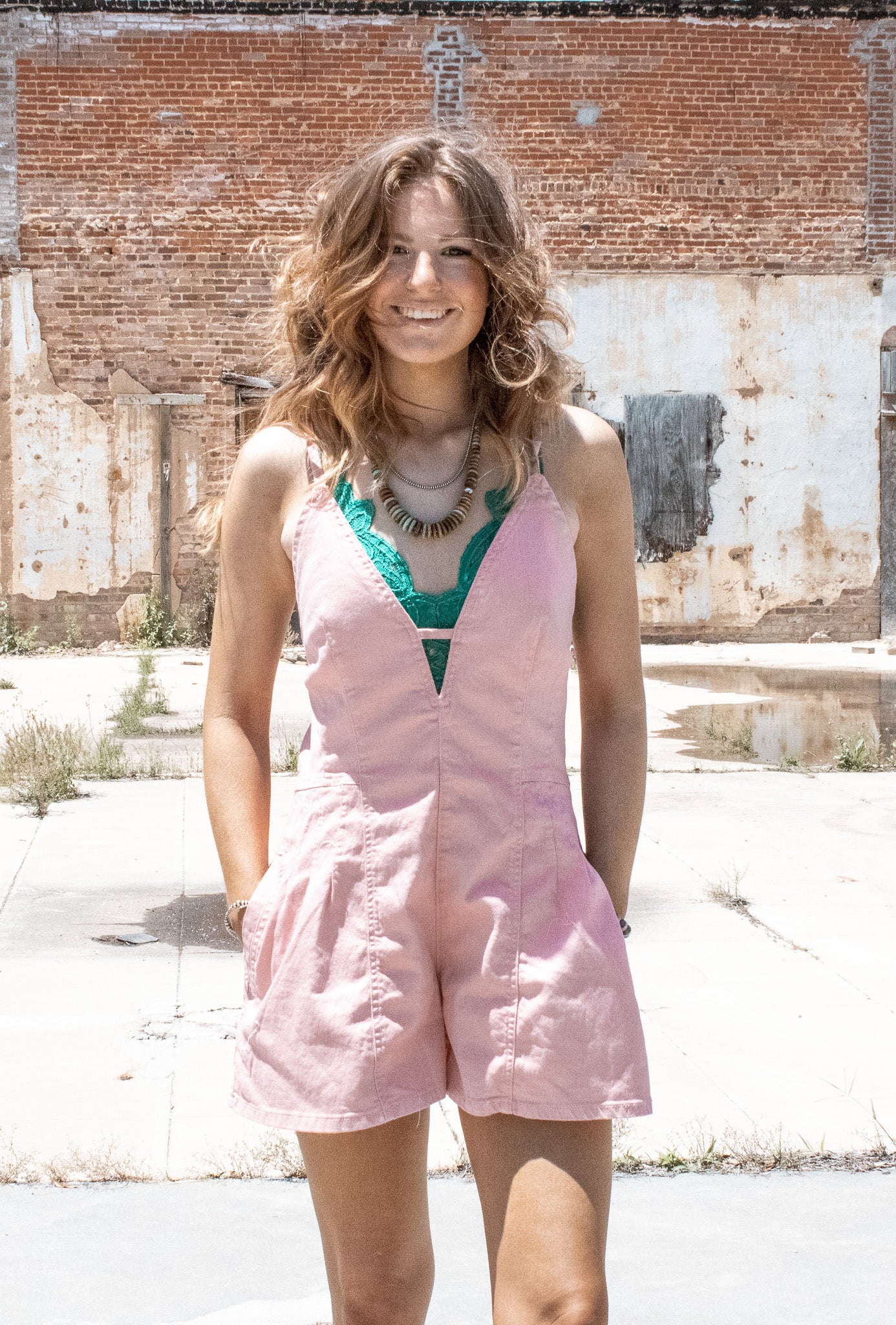 The Pink Palomino Romper