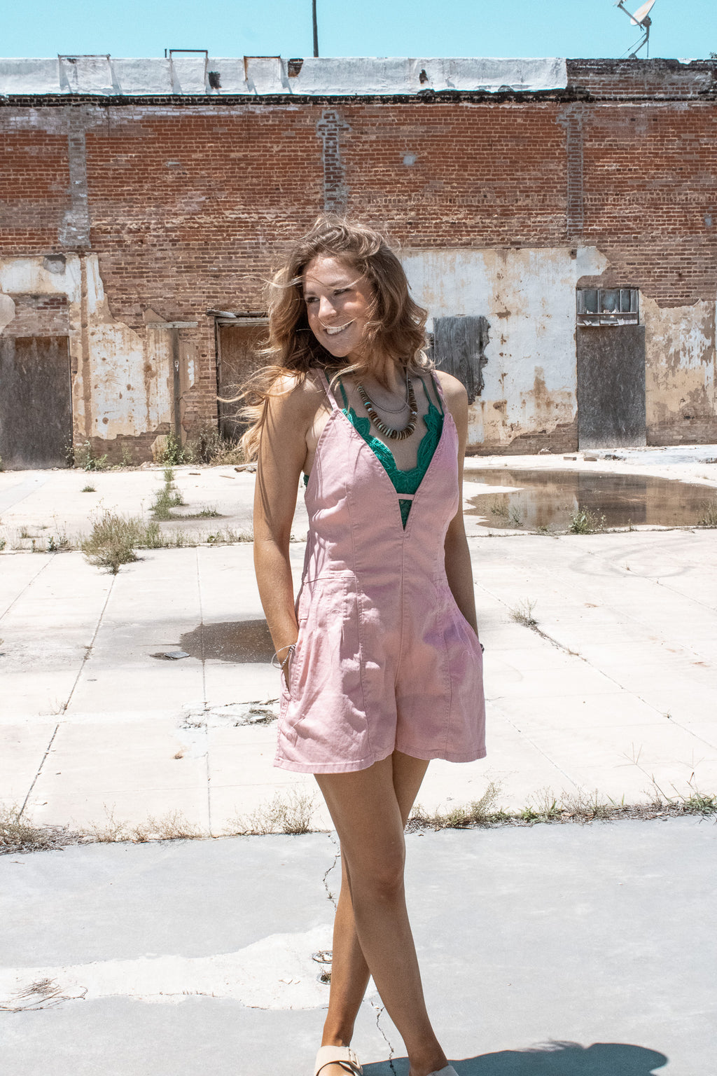 The Pink Palomino Romper