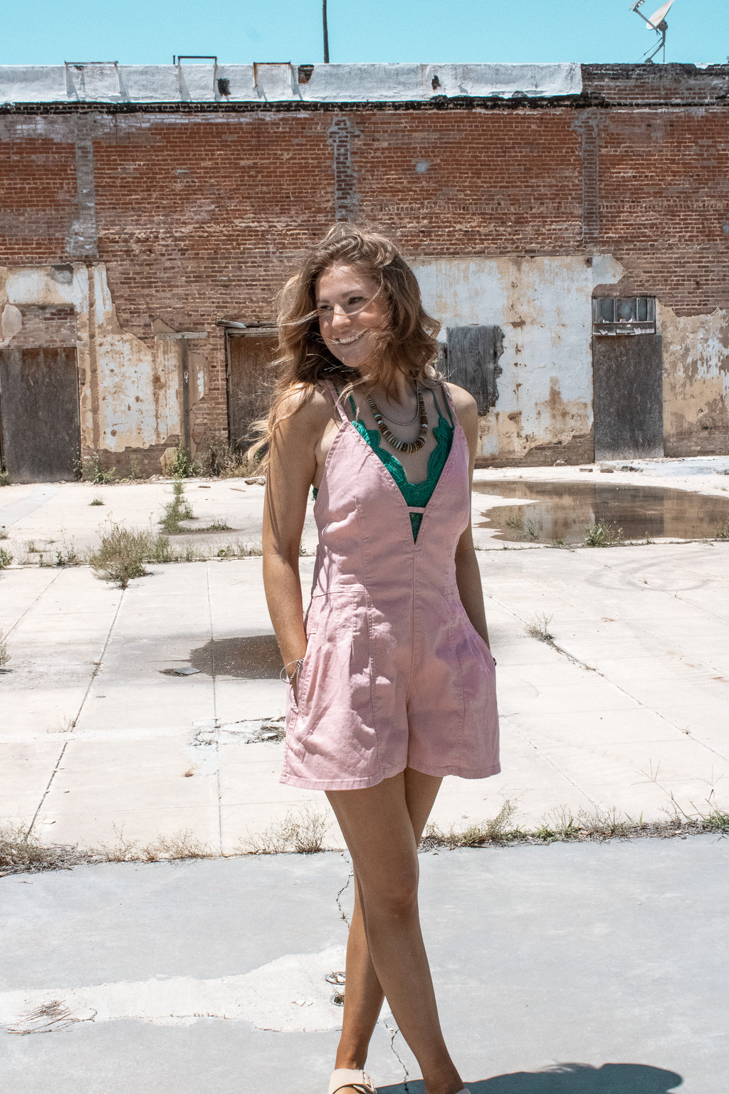 The Pink Palomino Romper