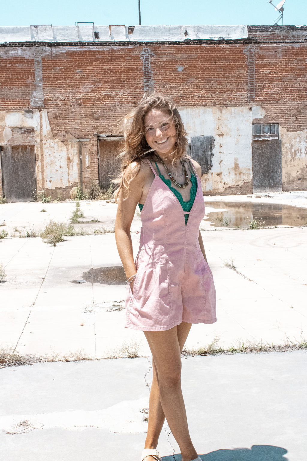 The Pink Palomino Romper