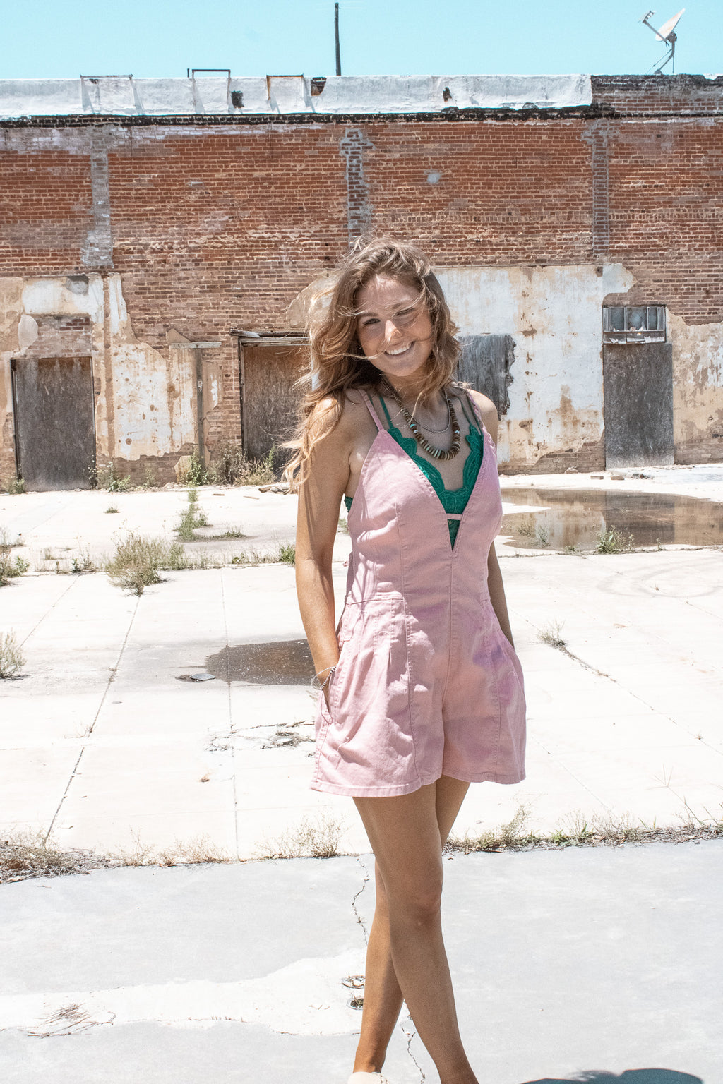 The Pink Palomino Romper