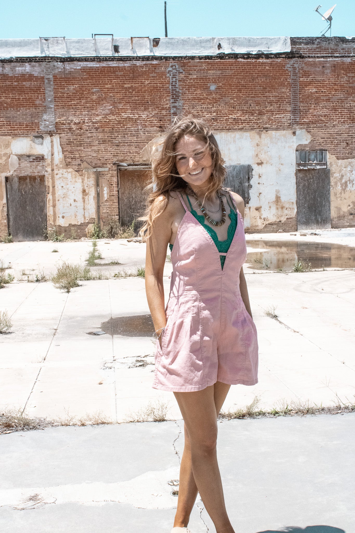 The Pink Palomino Romper