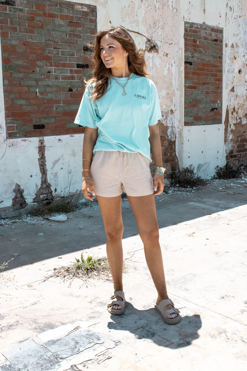 The Golden Coast Stripe Shorts