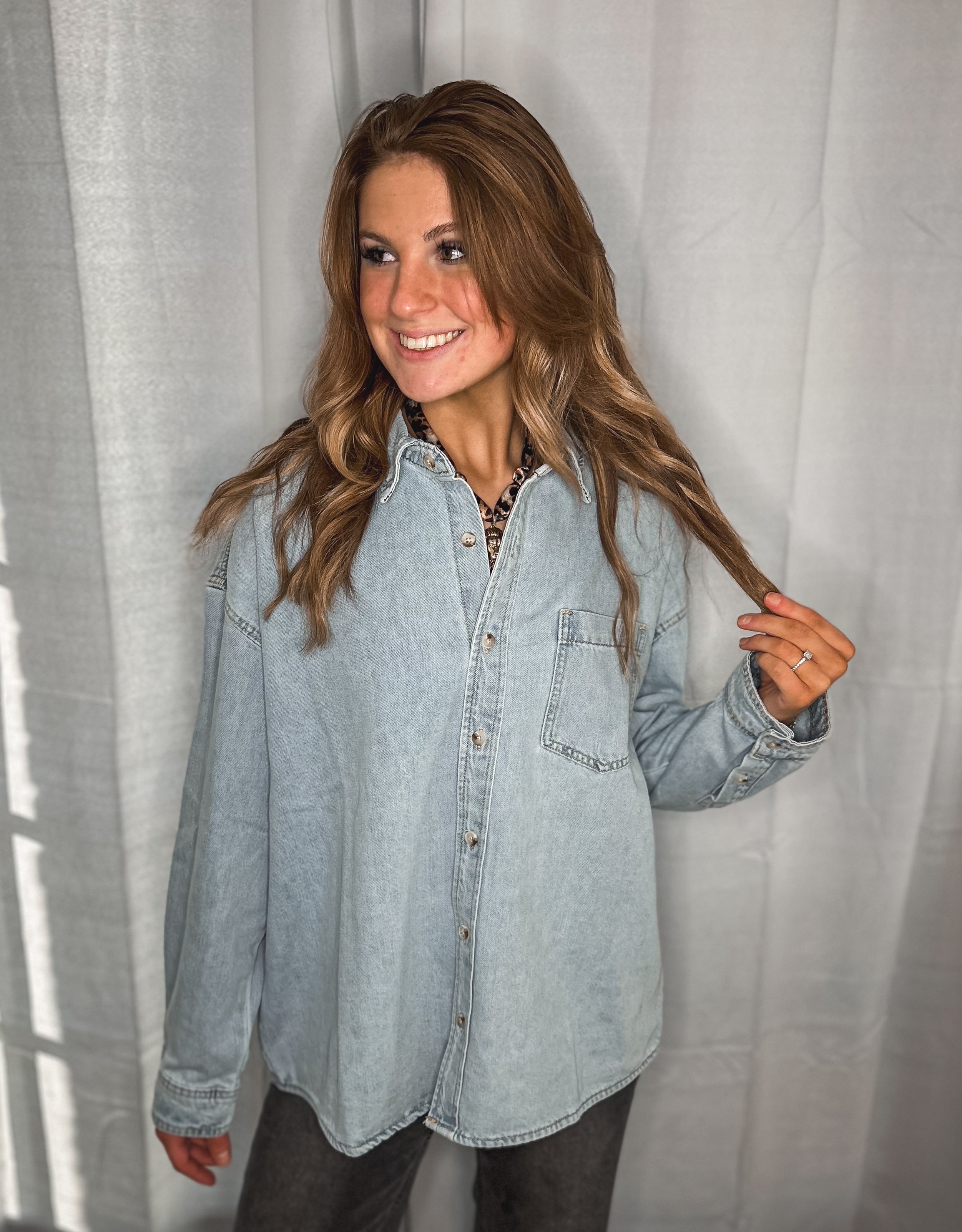 Cowgirl Classic Denim Button Up