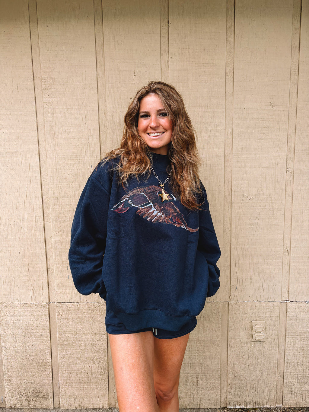 Lucky Duck Reversible Mock Neck